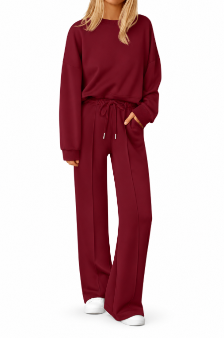 CozyEase™ 2-Piece Wide-Leg Lounge Set
