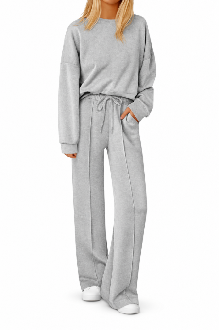 CozyEase™ 2-Piece Wide-Leg Lounge Set