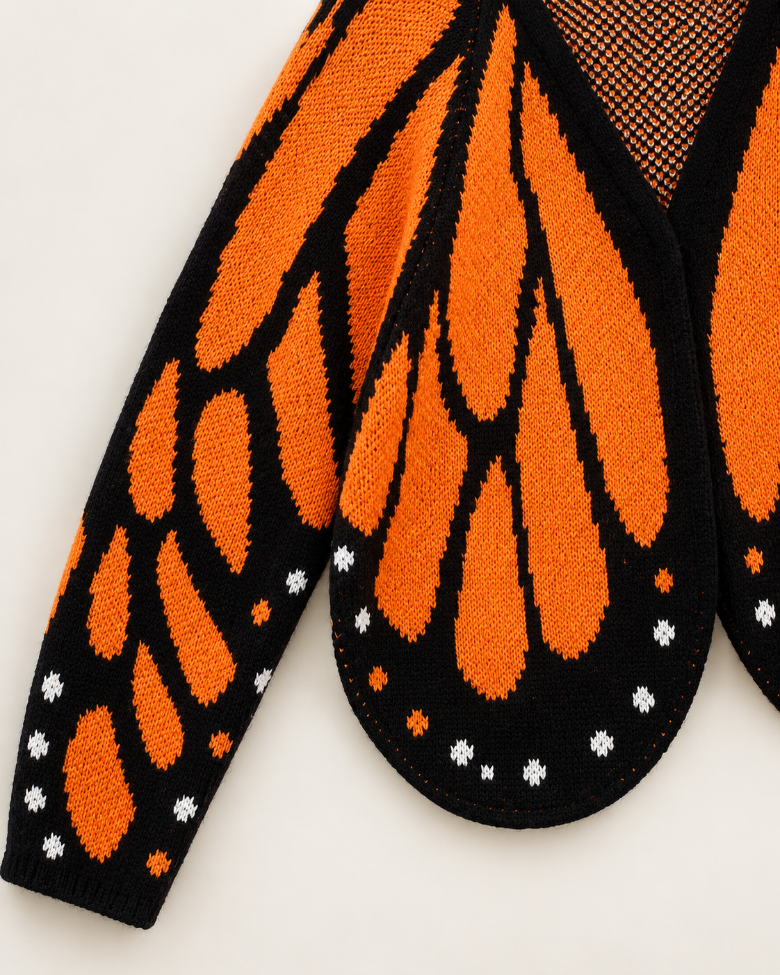 Women's Butterfly Wing Knit Cardigan – Cropped Open-Front Sweater